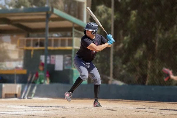 baseball batter swinging bat
